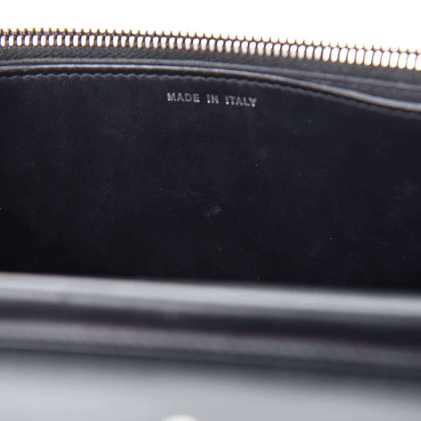 Patent Quilted Golden Class Wallet on Chain WOC Black