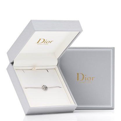 Christian Dior CHRISTIAN DIOR 18K White Gold Pave Diamond Rose Des Vents Bracelet 5 of 5