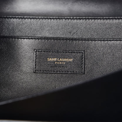 Saint Laurent Smooth Calfskin Medium Domino Shoulder Bag Black 6 of 9