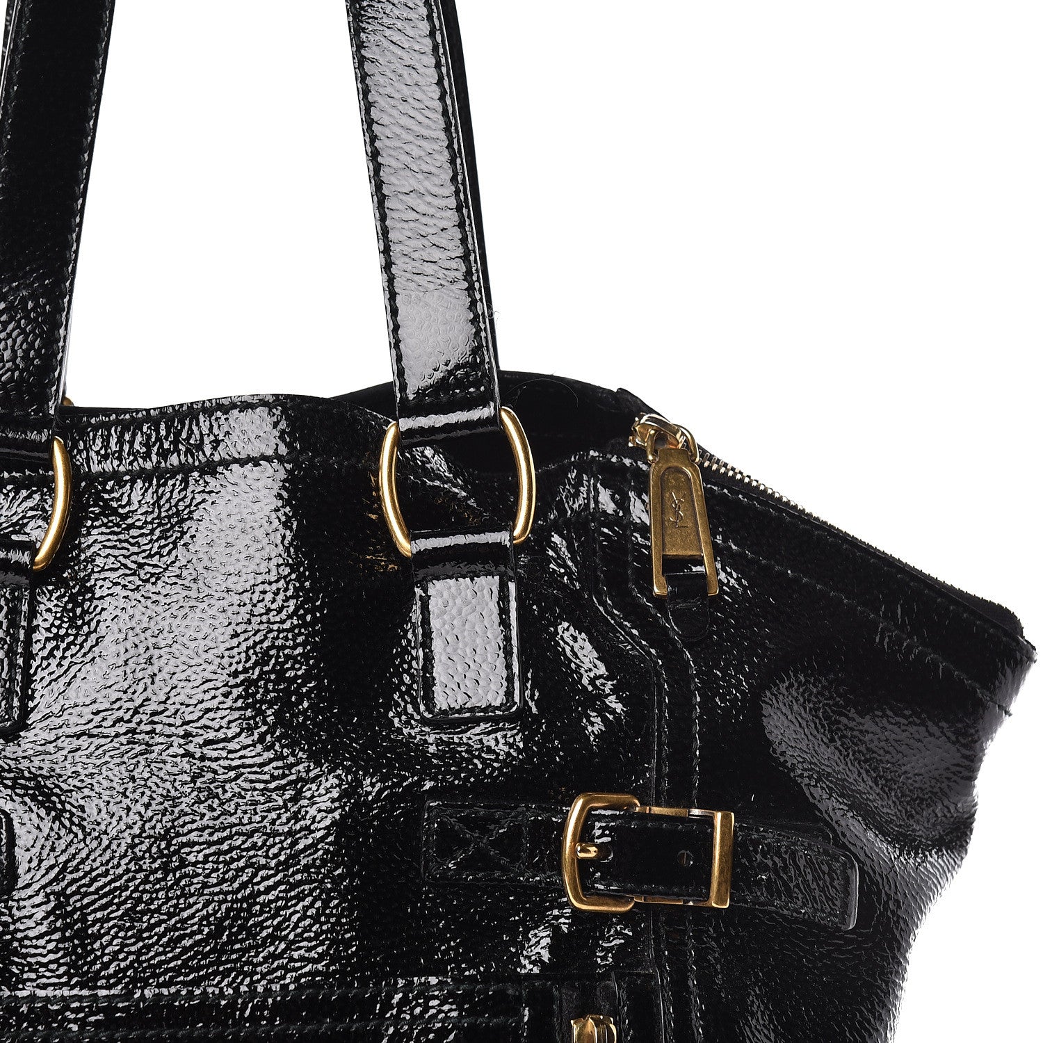 Saint Laurent Patent Small Downtown Black 8 of 15