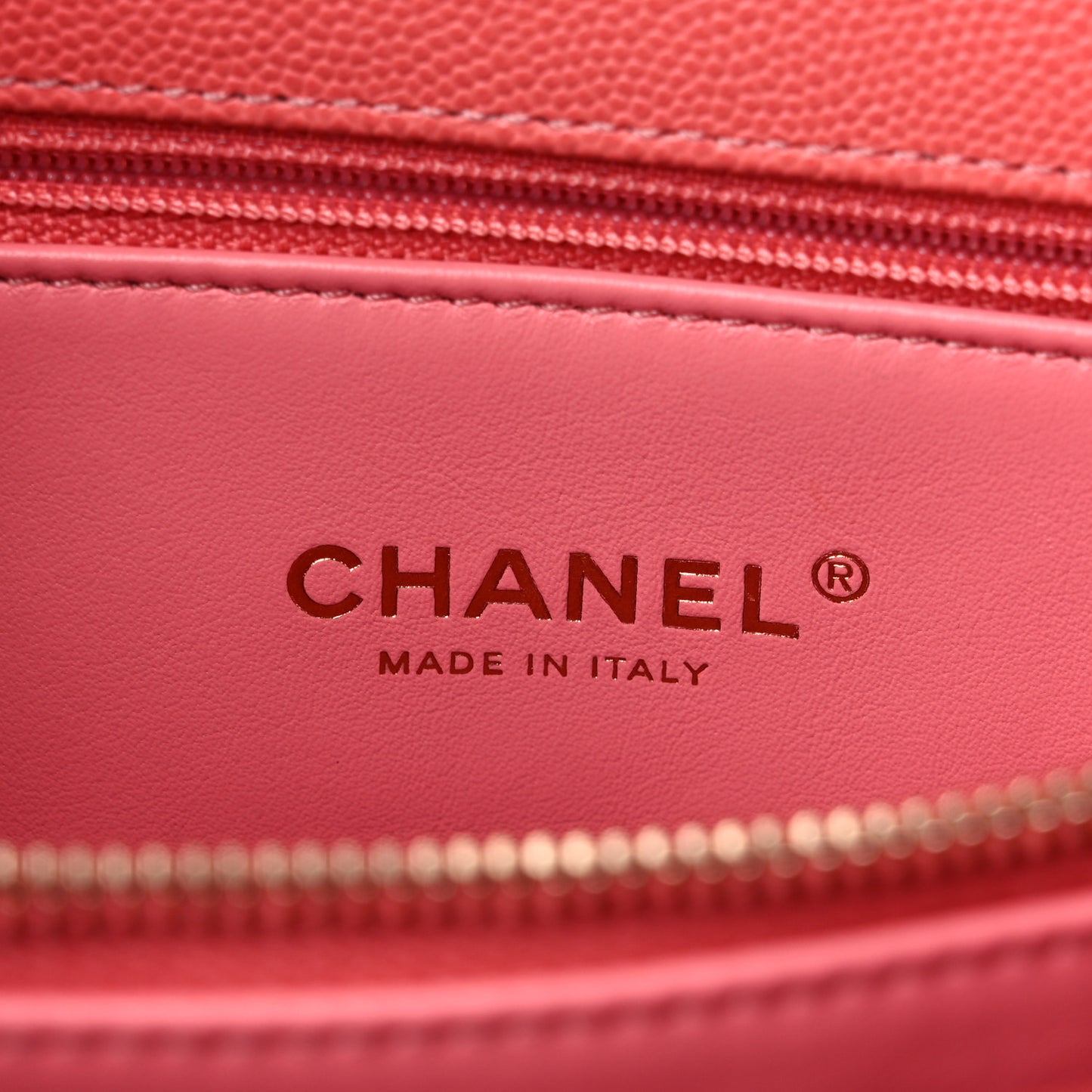 Caviar Quilted Small Coco Handle Flap Pink