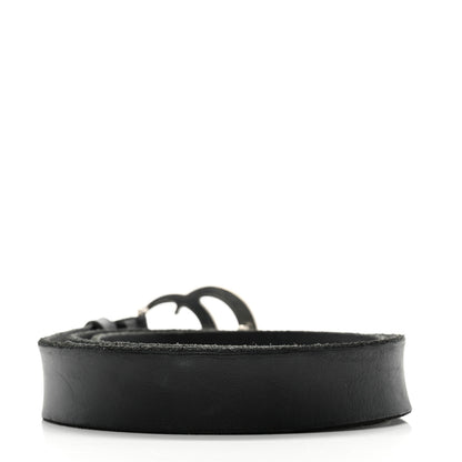 Gucci Cuoio Toscano Nickel Double G 30mm Belt 75 30 Black 2 of 9