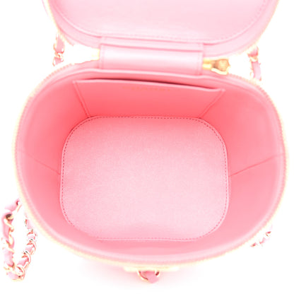 Chanel Lambskin Quilted Trendy Vanity Case Pink 5 of 11