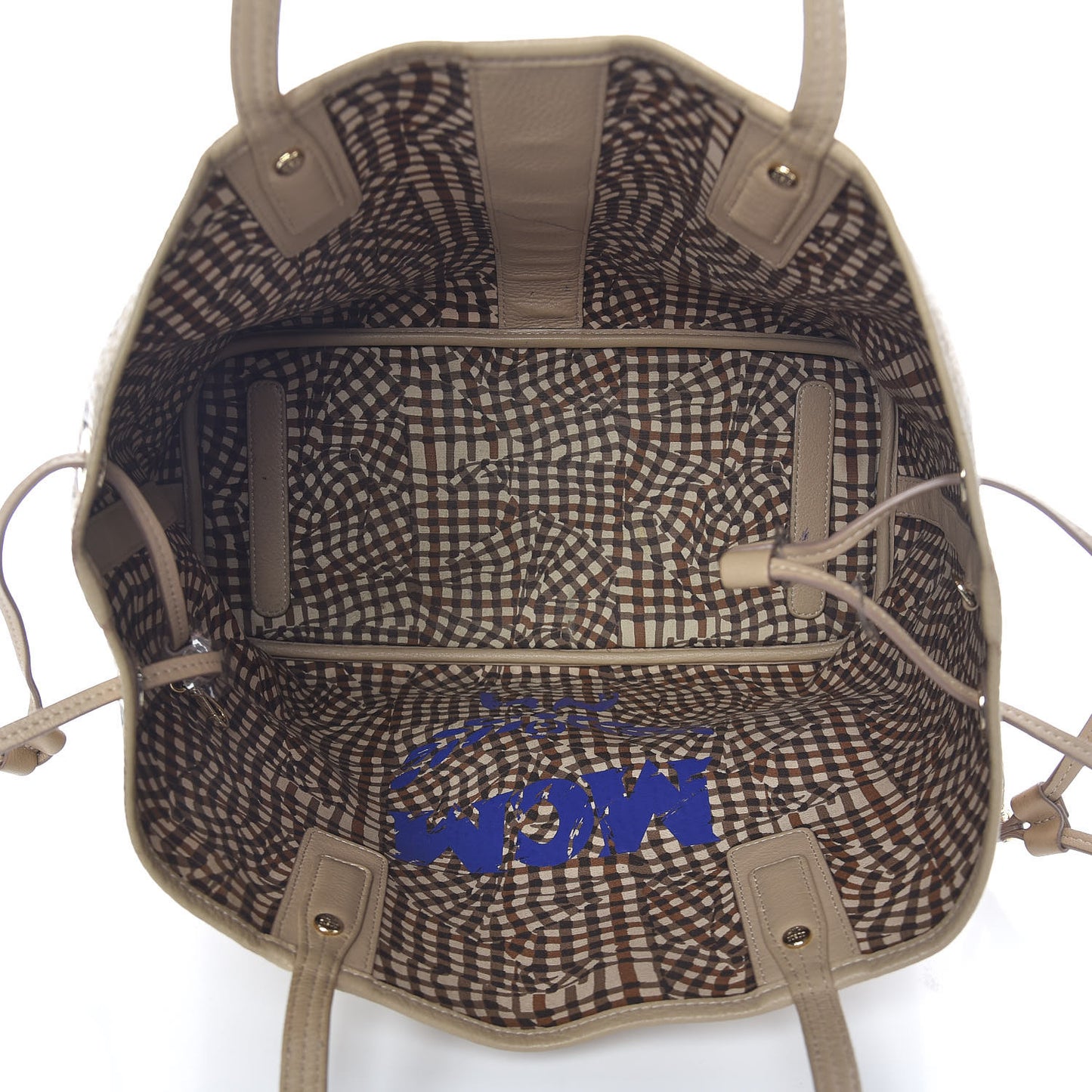 Visetos Medium Liz Reversible Shopper Tote Beige