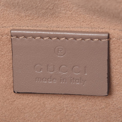 Gucci Calfskin Matelasse Small GG Marmont Chain Shoulder Bag Taupe 6 of 7