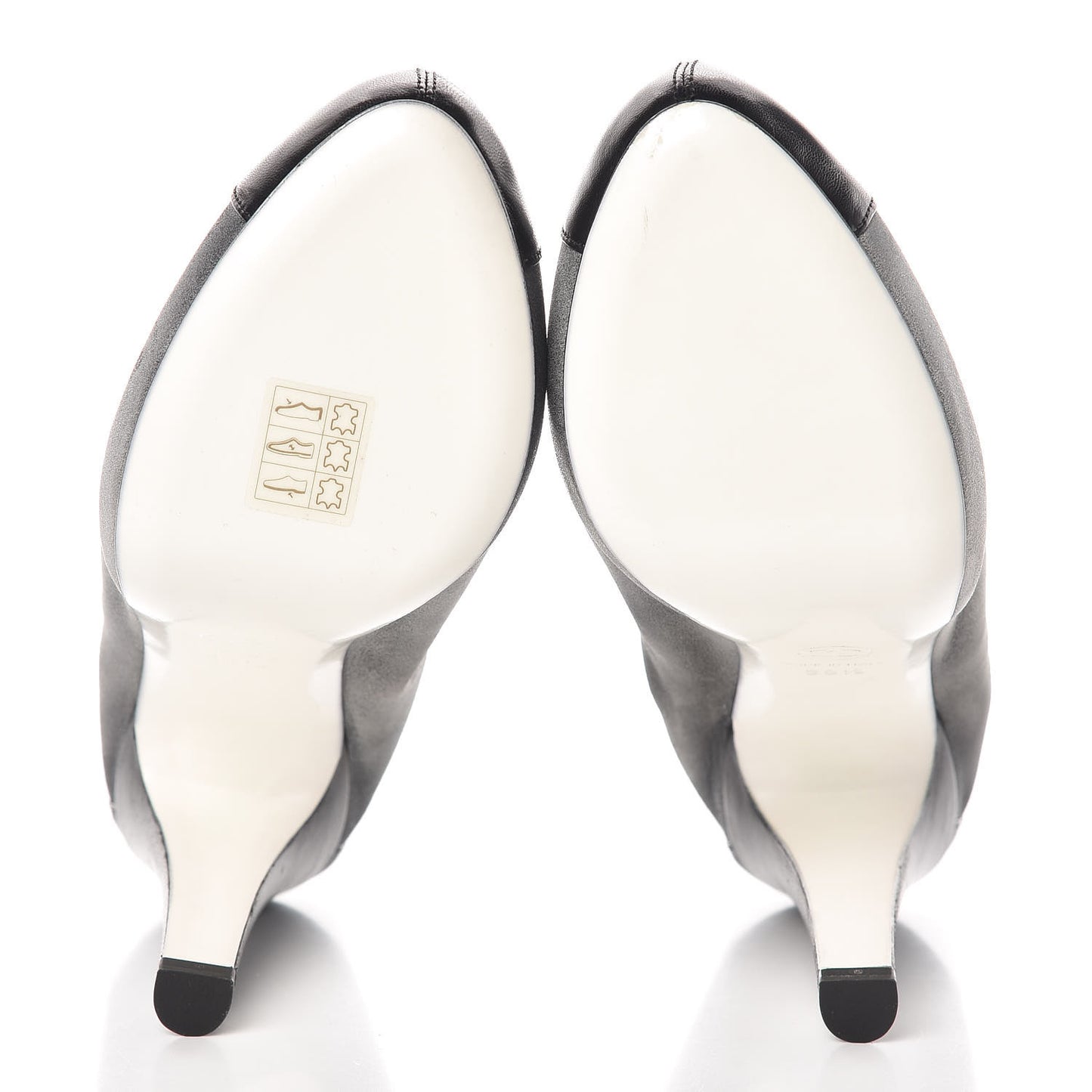 Suede CC Cap Toe Pumps 38.5 Grey Black