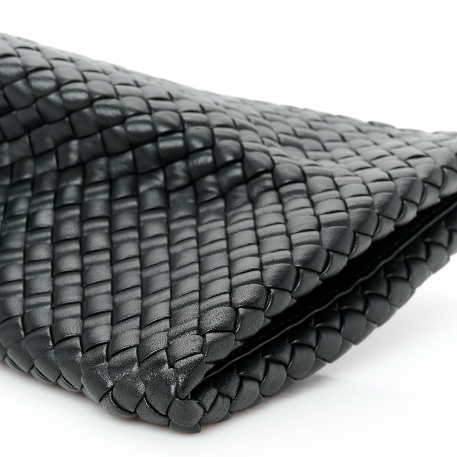 Bottega Veneta Nappa Intrecciato Crisscross Clutch Black 13 of 17