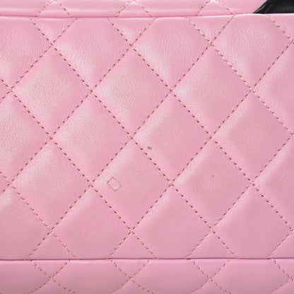 Chanel Calfskin Quilted Large Cambon Bowler Pink 20 of 20