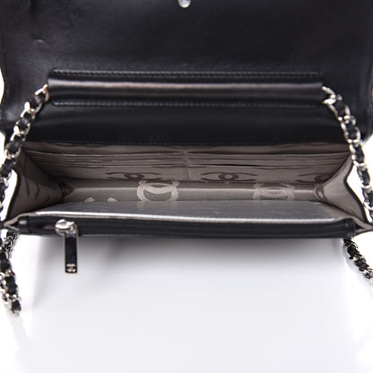 Chanel Calfskin Quilted Cambon Wallet On Chain WOC Black 5 of 13