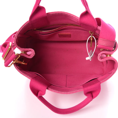 Prada Canapa Small Logo Tote Fuxia 5 of 17