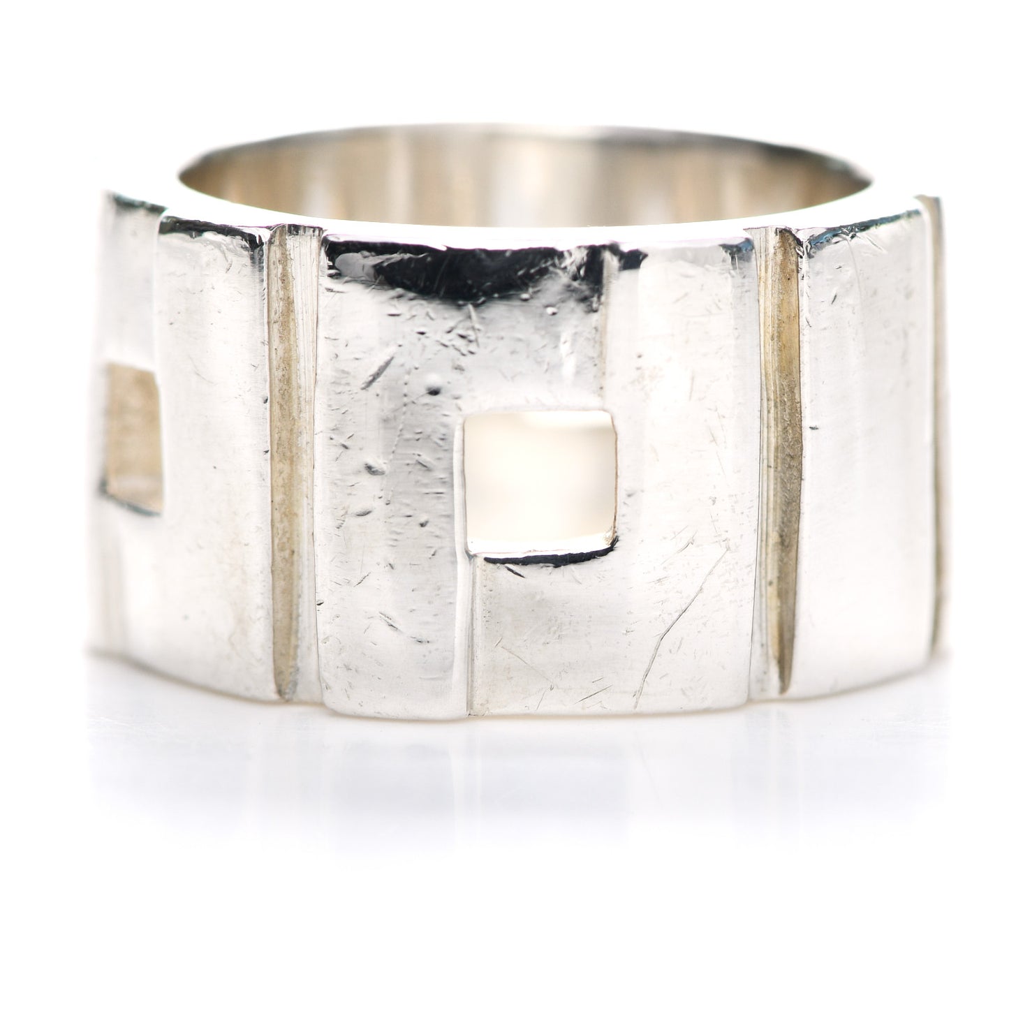 Sterling Silver Cutout Band Ring 57 8
