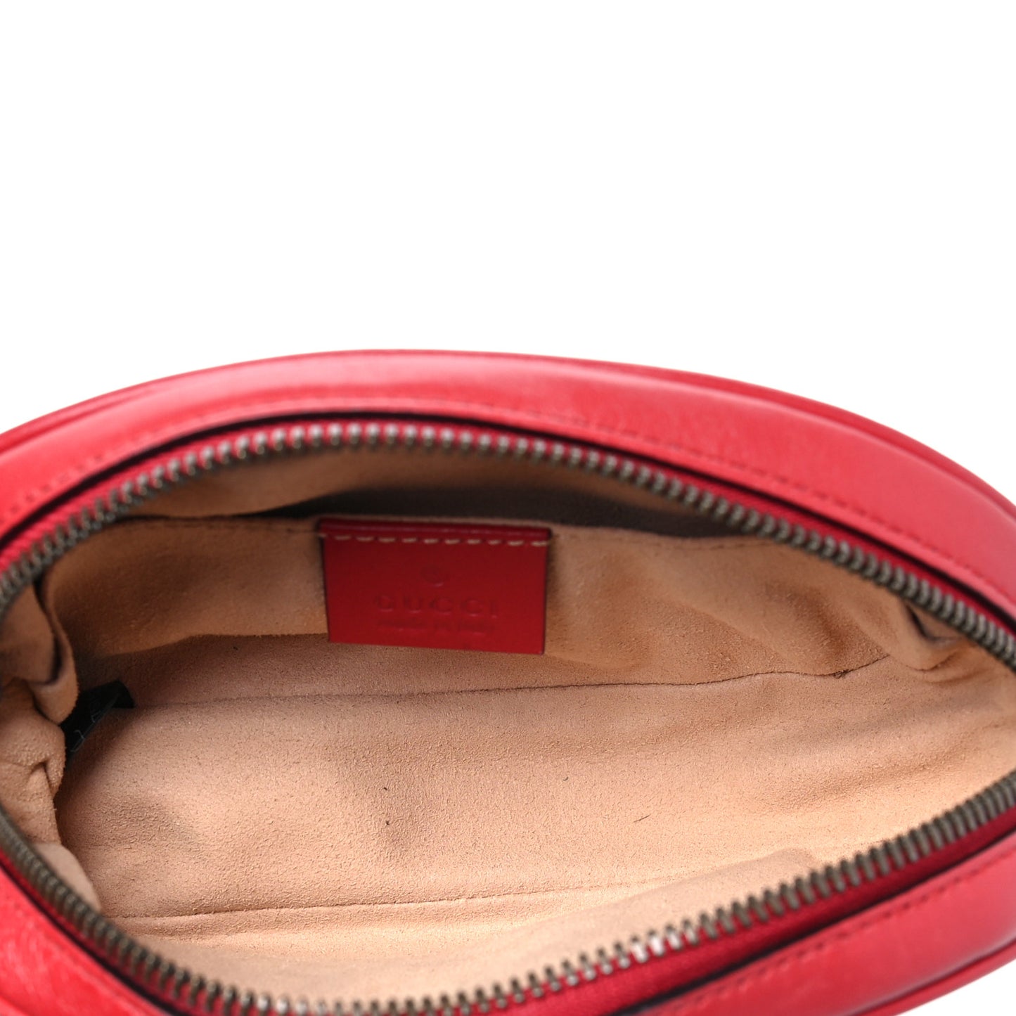 Calfskin Matelasse GG Marmont Belt Bag 75 30 Hibiscus Red