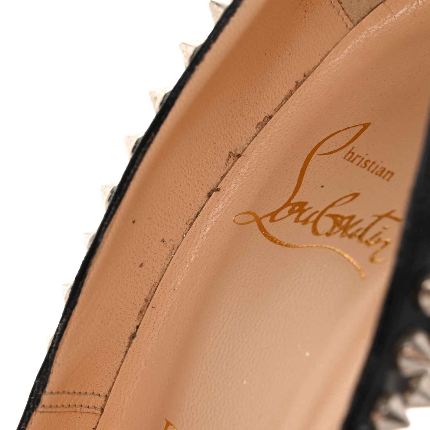 Christian Louboutin Nappa Fifi Spikes 100 Pumps 36 Black 9 of 14