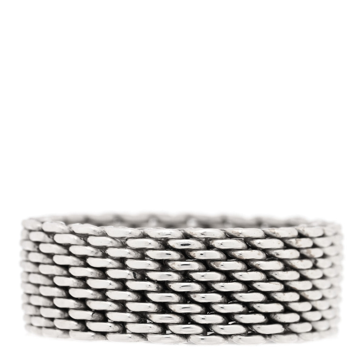 Tiffany Sterling Silver Somerset Mesh Ring 70 13 1 of 4