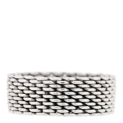 Tiffany Sterling Silver Somerset Mesh Ring 70 13 1 of 4