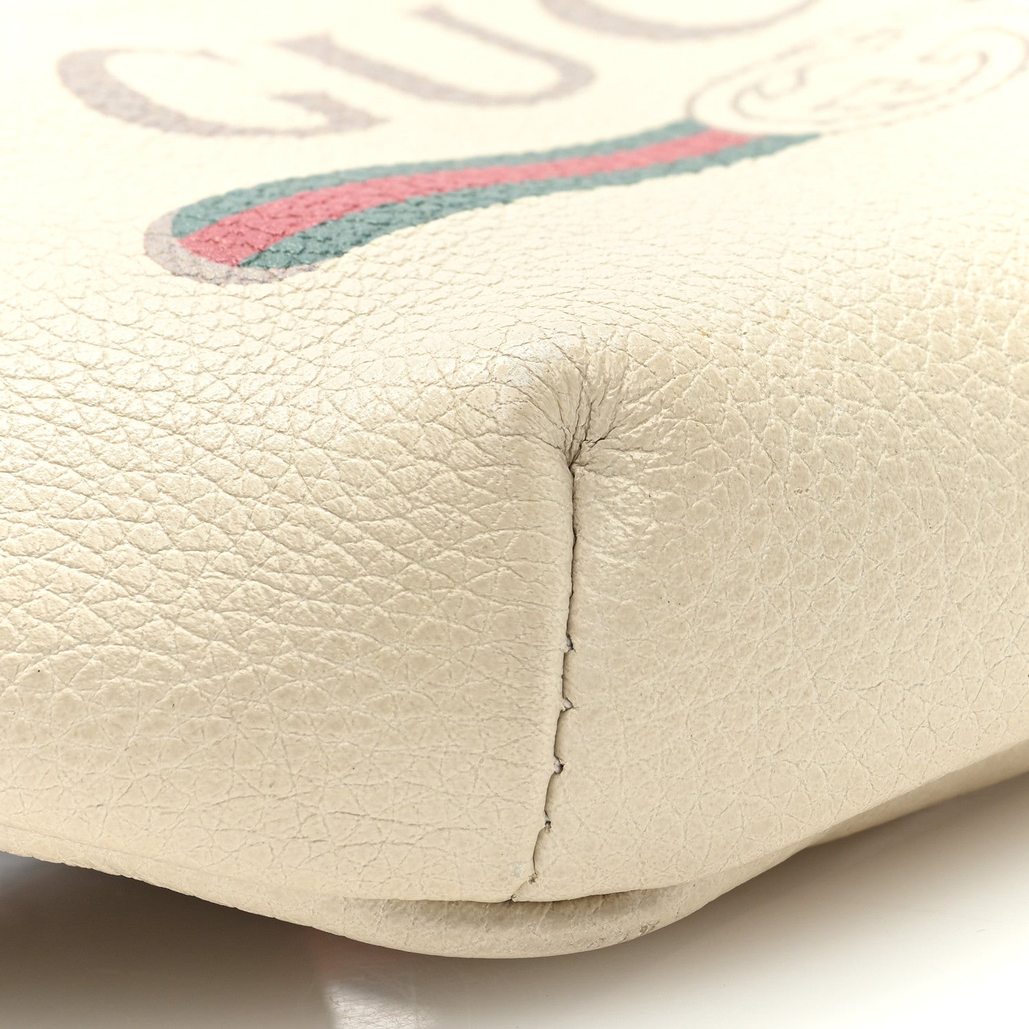 Gucci Grained Calfskin Small Logo Belt Bag White 7 of 8