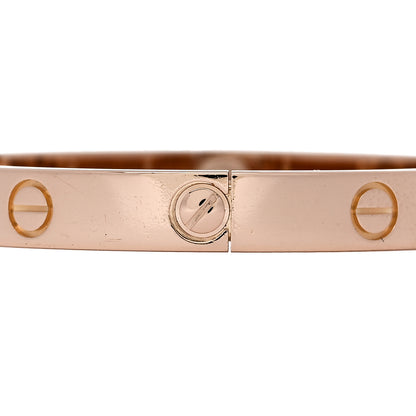 Cartier 18K Pink Gold 4 Diamond LOVE Bracelet 16 3 of 7