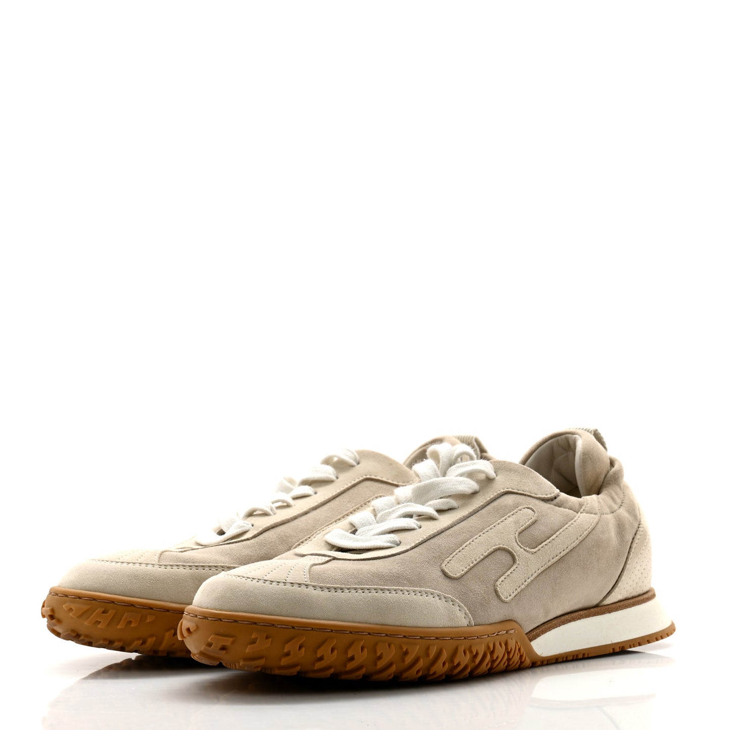 Suede Goatskin Jet Sneakers 37 Beige Esquisse Glaise