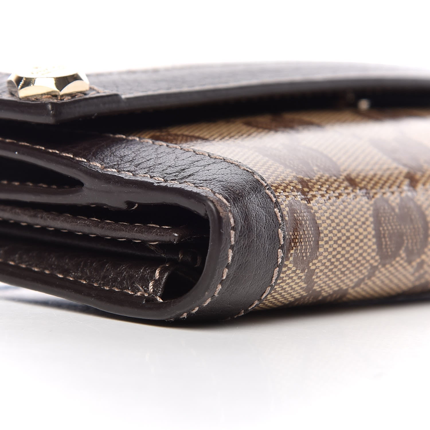 Gucci Crystal Monogram Continental Charmy Wallet Brown 7 of 9