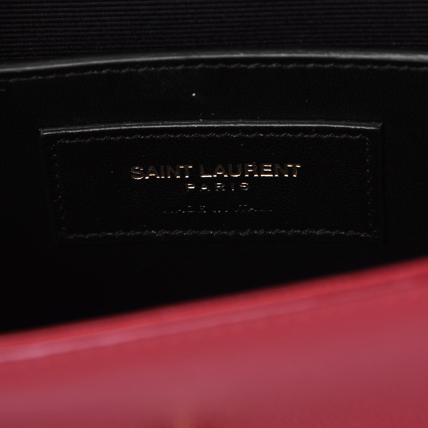 Saint Laurent Grain De Poudre Small Monogram Kate Satchel Red 7 of 9