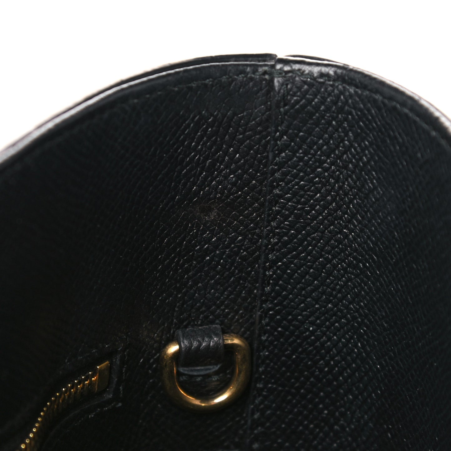 Grained Calfskin Ville Aj Tote XXS Black