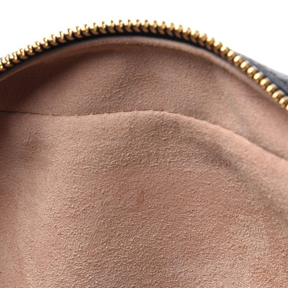 Gucci Monogram Matelasse Diagonal Small GG Marmont Chain Shoulder Bag Beige Black 10 of 15