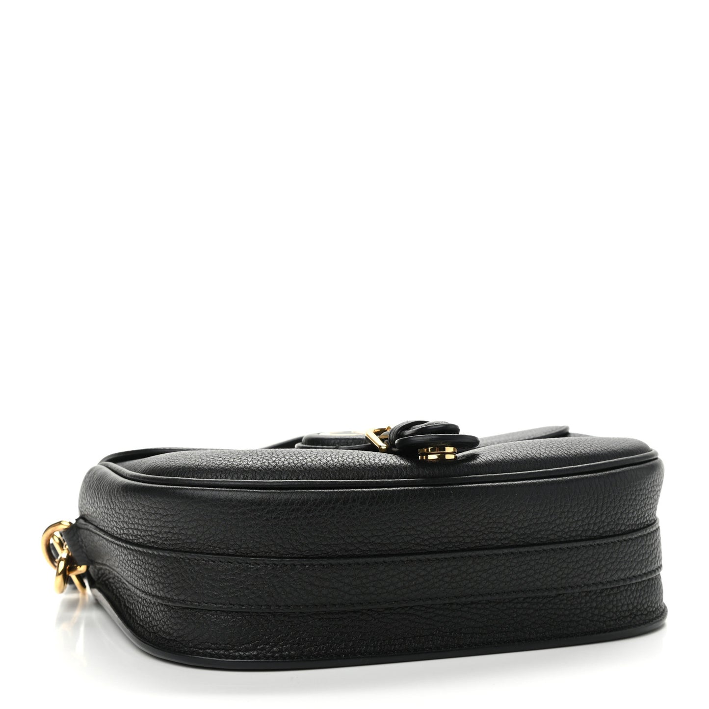 Grained Calfskin Medium Bobby Flap Black