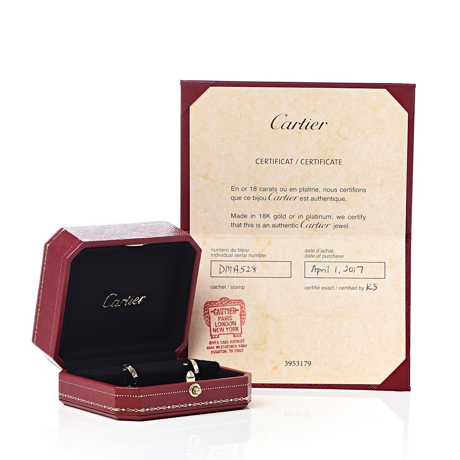 Cartier 18K Yellow Gold Small LOVE Hoop Earrings 5 of 5