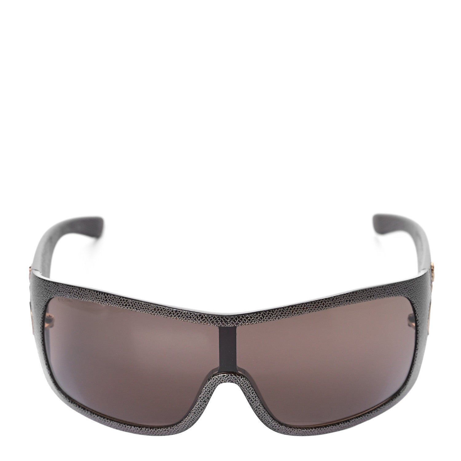 Prada Acetate Shield Sunglasses SPR05H Brown 4 of 6