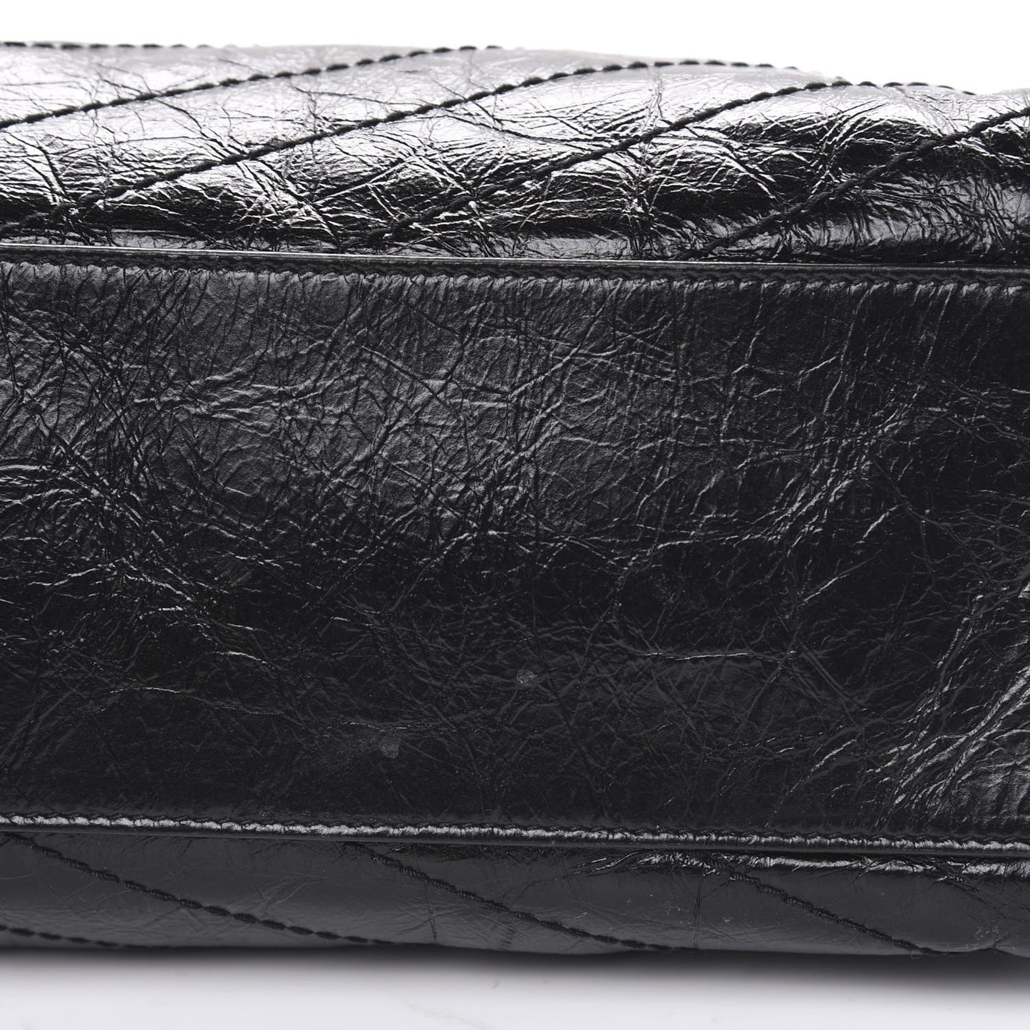 Crinkled Calfskin Matelasse Monogram Niki Shoulder Bag Black