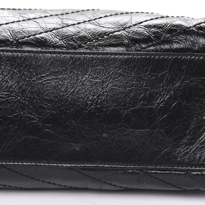 Saint Laurent Crinkled Calfskin Matelasse Monogram Niki Shoulder Bag Black 9 of 12