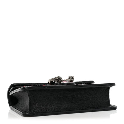Gucci Vintage Tweed Check Super Mini Dionysus Shoulder Bag White Hibiscus Red Marine 4 of 12