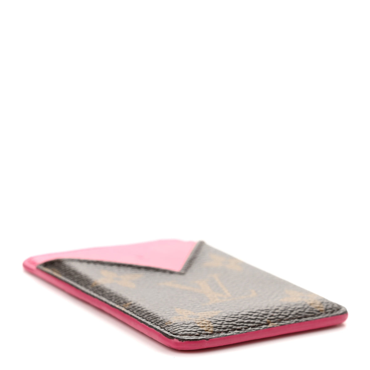 Louis Vuitton Monogram Macassar Magnetic Card Holder Pondichery Pink 4 of 8