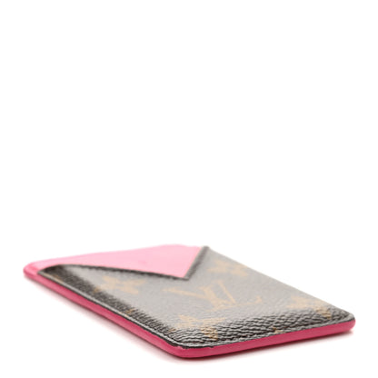 Louis Vuitton Monogram Macassar Magnetic Card Holder Pondichery Pink 4 of 8