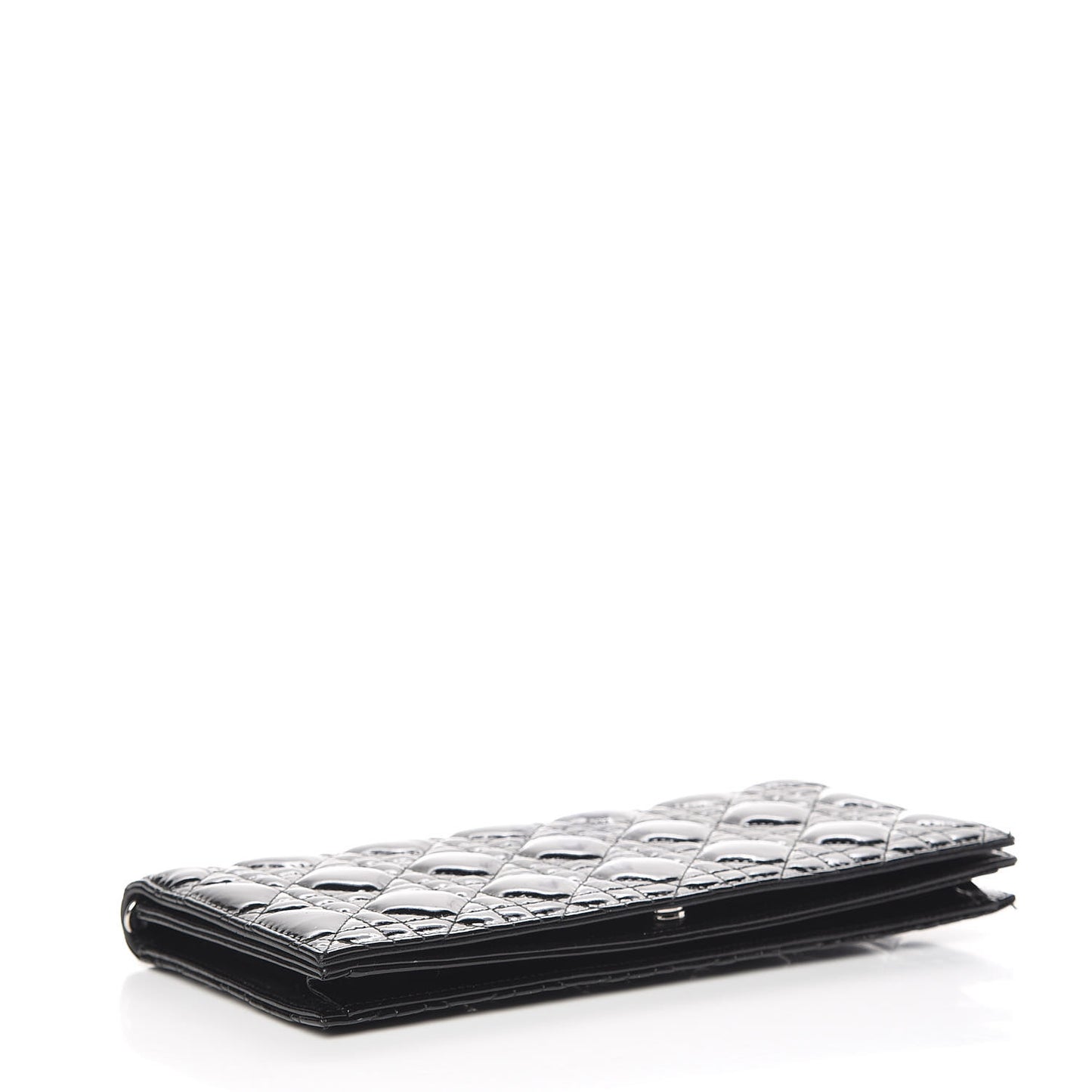 Patent Cannage Lady Dior Convertible Clutch Black