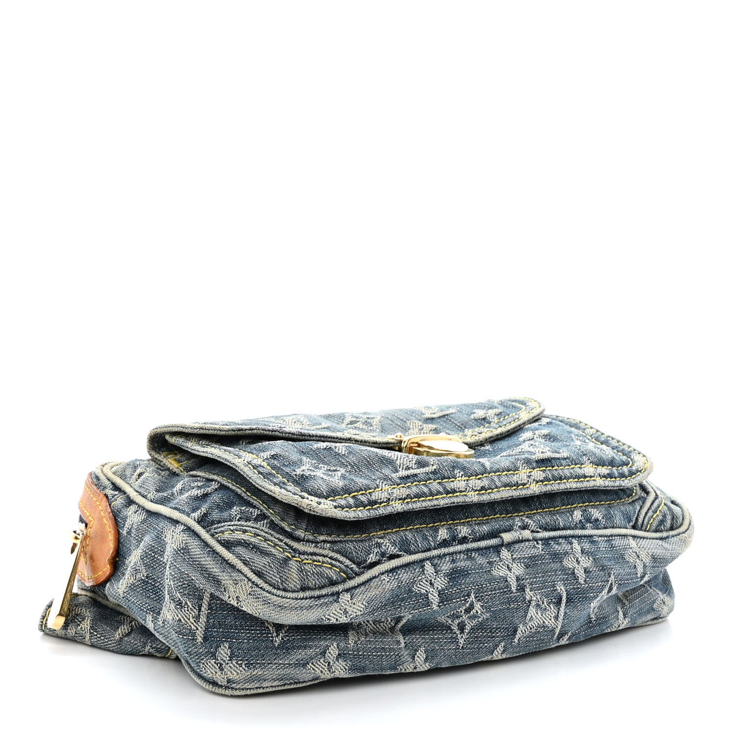 Louis Vuitton Monogram Denim Bum Bag Blue 4 of 15