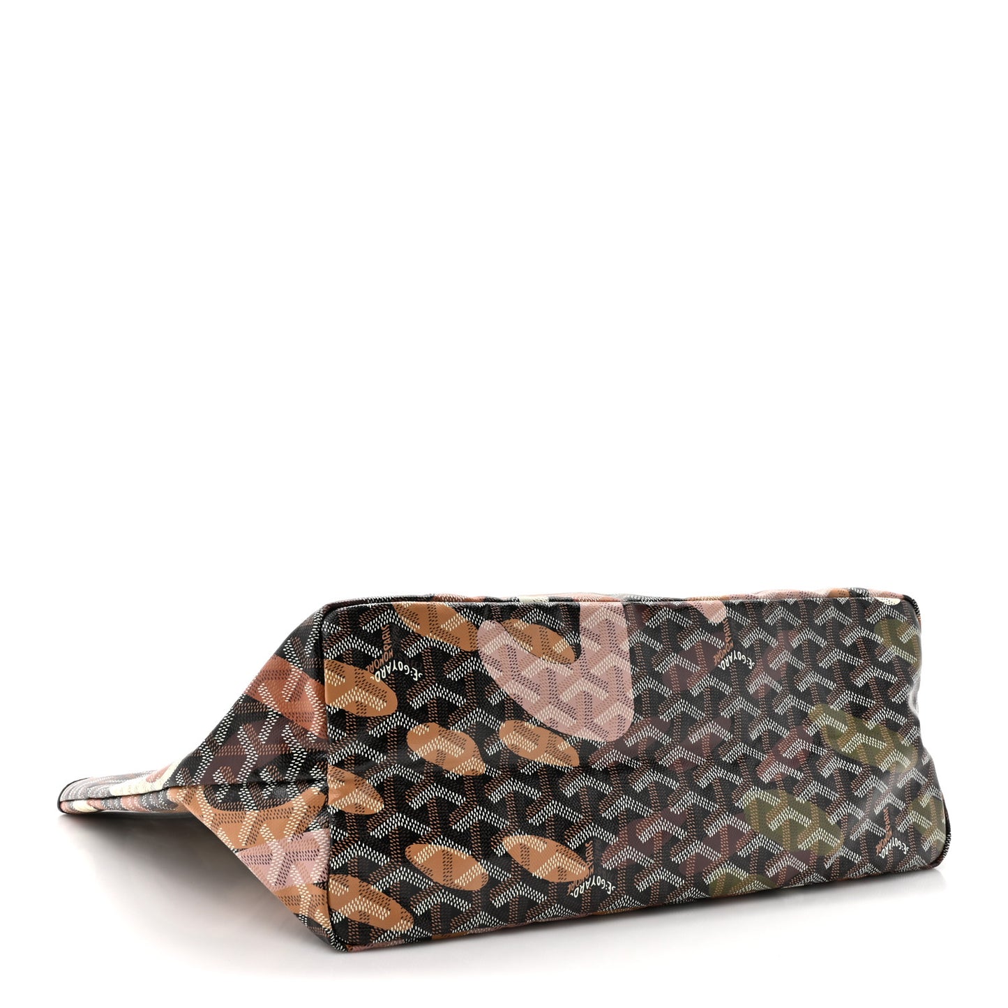 Goyardine Saint Louis Lettres Camouflage PM Black Pink Multicolor