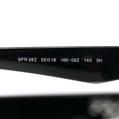 Prada Acetate Oval Sunglasses SPR 26Z Black 5 of 8