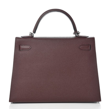 Hermes Epsom Kelly Sellier 32 Bordeaux 4 of 37