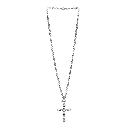 Gucci Sterling Silver Marina Link Cross Pendant Necklace 3 of 4
