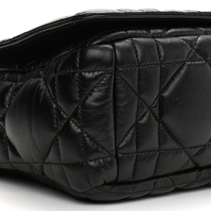 Christian Dior Calfskin Macrocannage Large Caro Bag Black 17 of 19