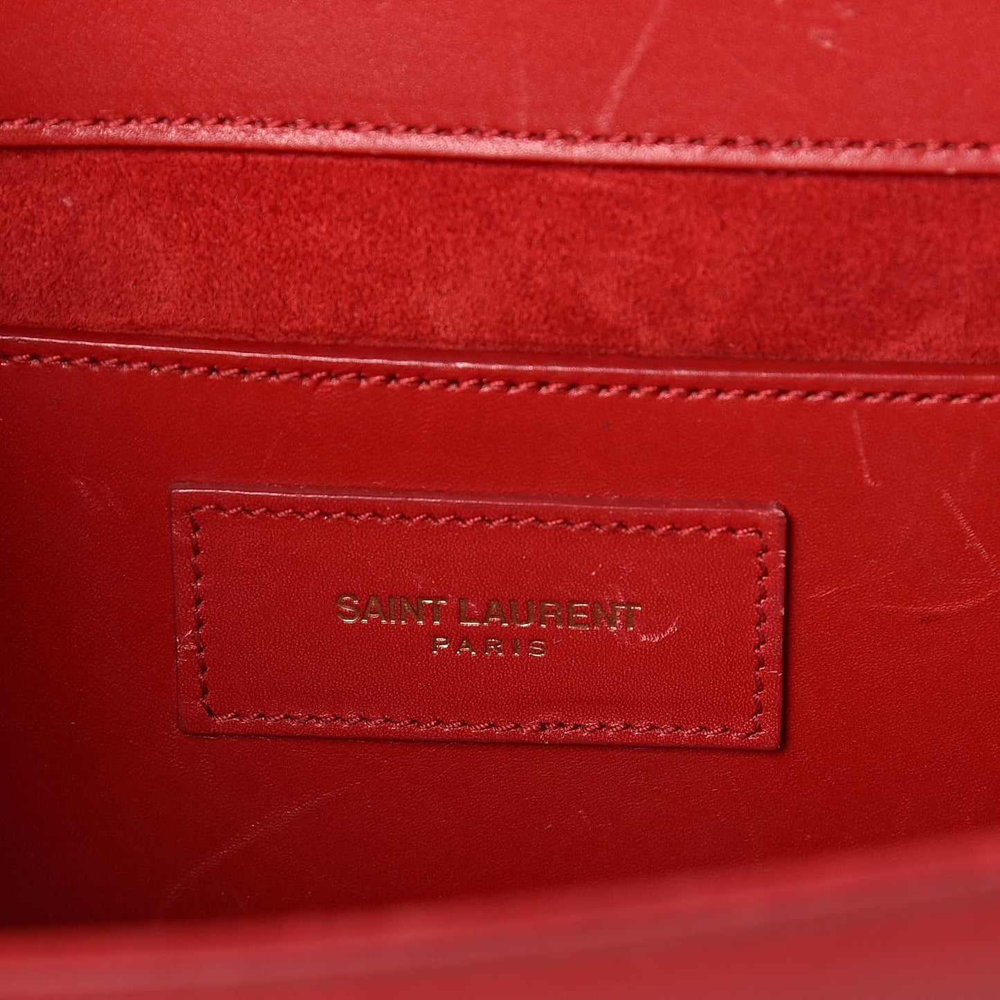 Calfskin Monogram Cassandre Clutch Rouge Orient