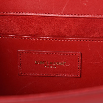 Saint Laurent Calfskin Monogram Cassandre Clutch Rouge Orient 7 of 8