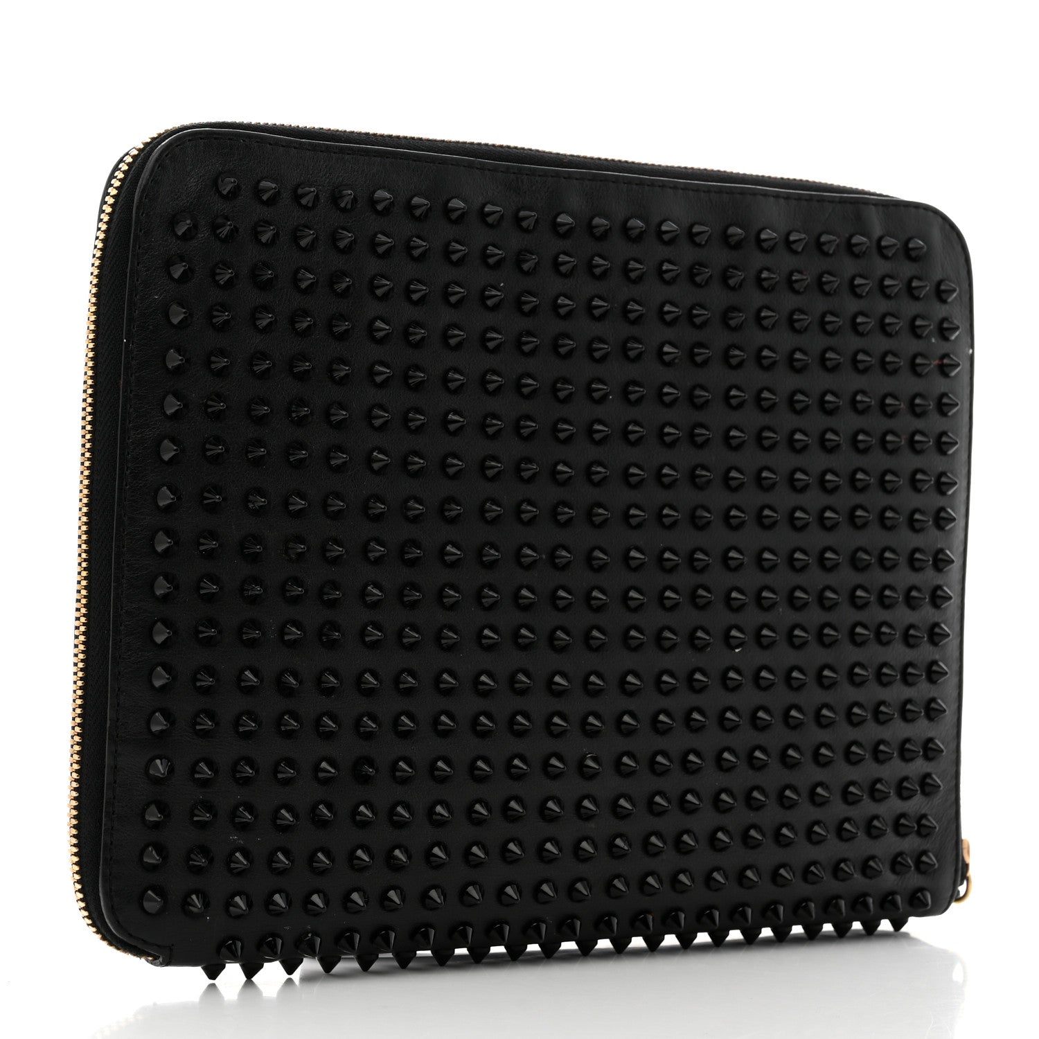 Christian Louboutin Calfskin Spiked Cris iPad Case Black 3 of 8