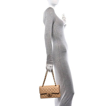 Chanel Caviar Quilted Small Double Flap Beige 2 of 10