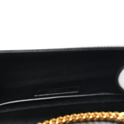 Saint Laurent Grain De Poudre Small Monogram Kate Satchel Black 5 of 11