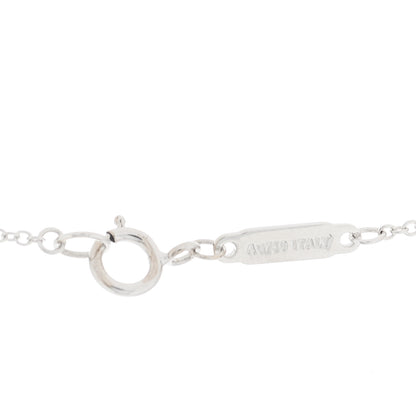 Tiffany 18K White Gold Diamond Tiffany T Baguette Pendant Necklace 4 of 6