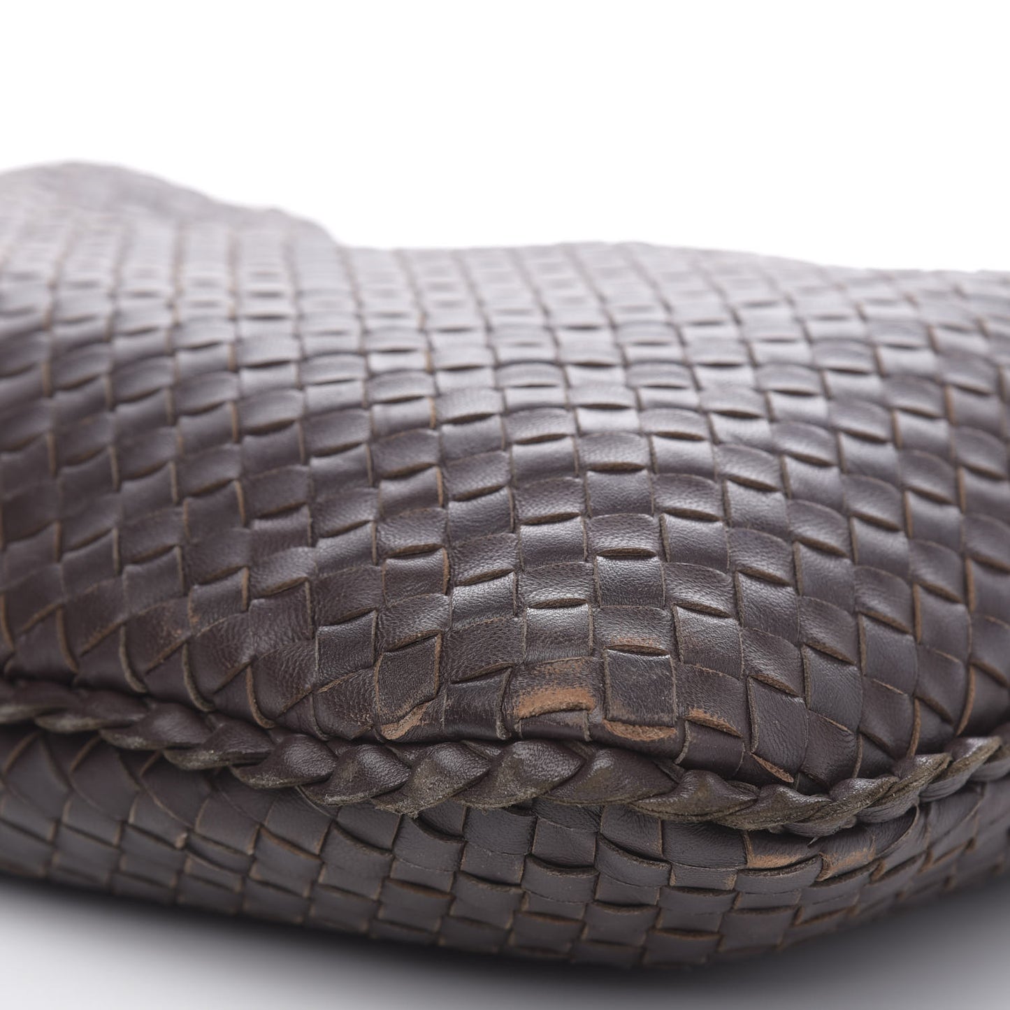 Nappa Intrecciato Large Veneta Hobo Ebano