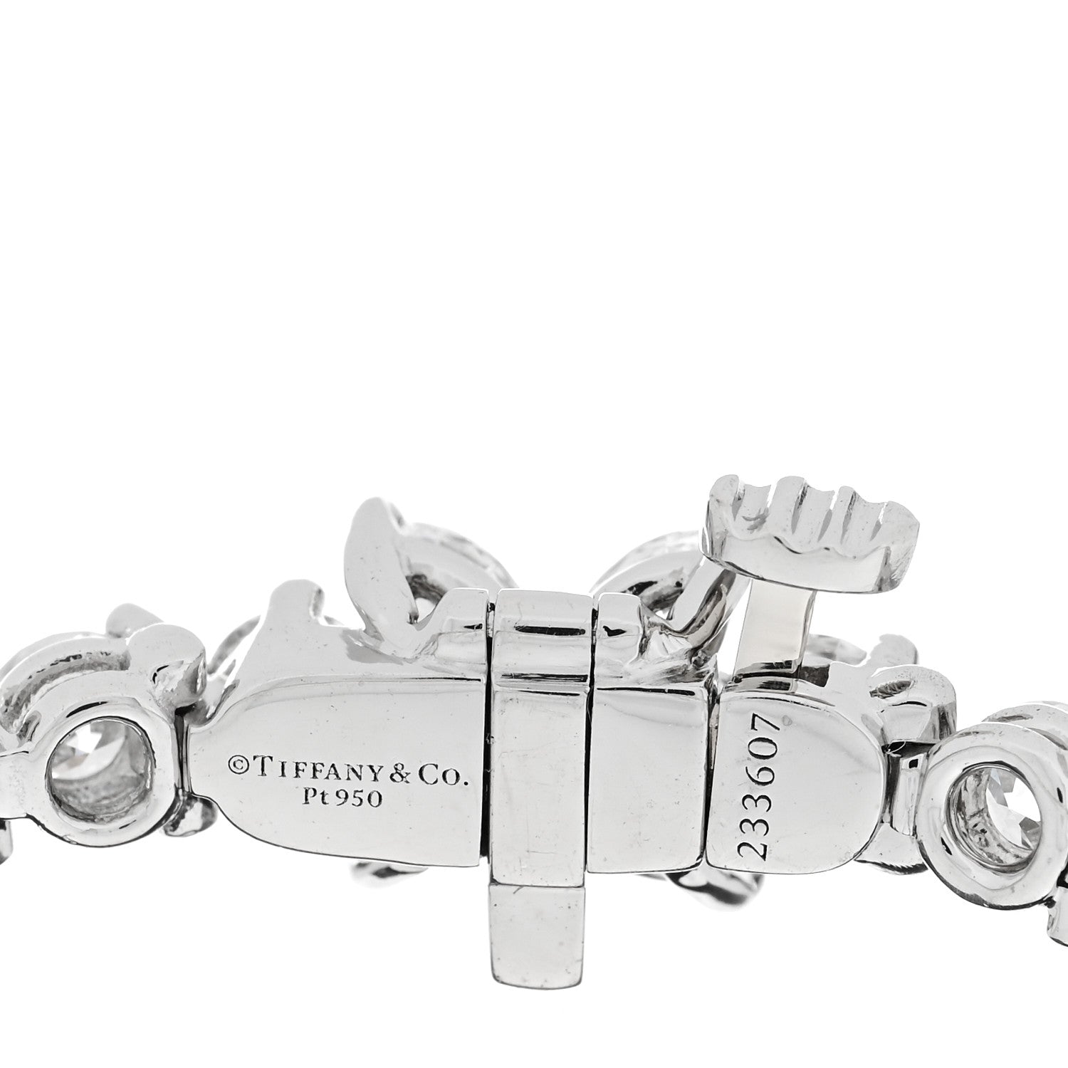 Tiffany Platinum Diamond 4.49ctw Victoria Tennis Bracelet 3 of 3