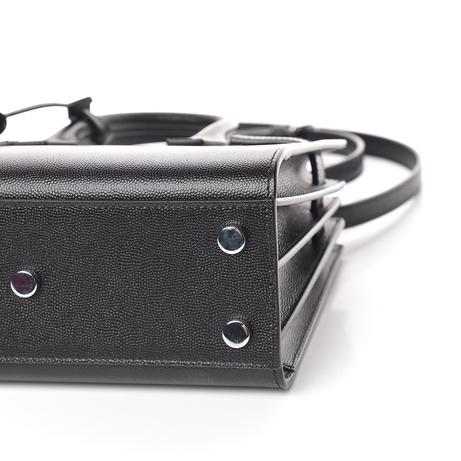 Saint Laurent Grained Calfskin Nano Sac De Jour Black 10 of 10